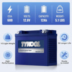 YTX20-BS/YTX20H-BS/GYZ20H Lithium LiFePO4 Motorcycle Battery, Built in BMS - Image 5