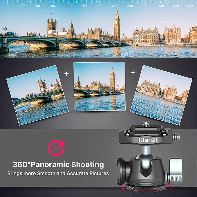 ULANZI Camera Tripod, MT-46 Aluminum Alloy Phone Tripod - Image 7