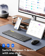 Foldable Keyboard and Mouse, Samsers Folding Bluetooth Keyboard Combo, 2.4G + - Image 2