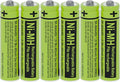 RocketBus 6-Pack BK-40AAABU Replacement 1.2V 400mAh Battery by RocketBus