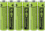 RocketBus 6-Pack BK-40AAABU Replacement 1.2V 400mAh Battery by RocketBus