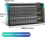 Depusheng MX16 16 Channel Sound Mixer Audio Mixing Console 48V 256DSP - Image 8