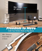 Heavy Duty Monitor Arm for Ultrawide Monitors up to 57" and 44 lbs, Single Desk - Image 3