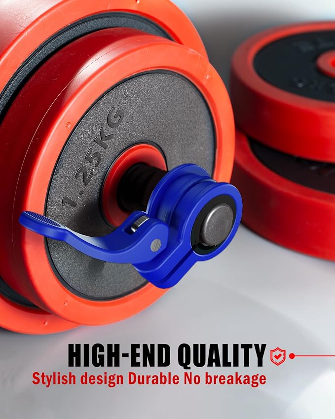 Narrow Barbell Clips 2.5cm Width - Image 6
