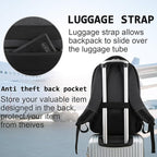 17 Inch Laptop Backpack, Business Anti Theft Slim Durable Laptops Backpack - Image 6