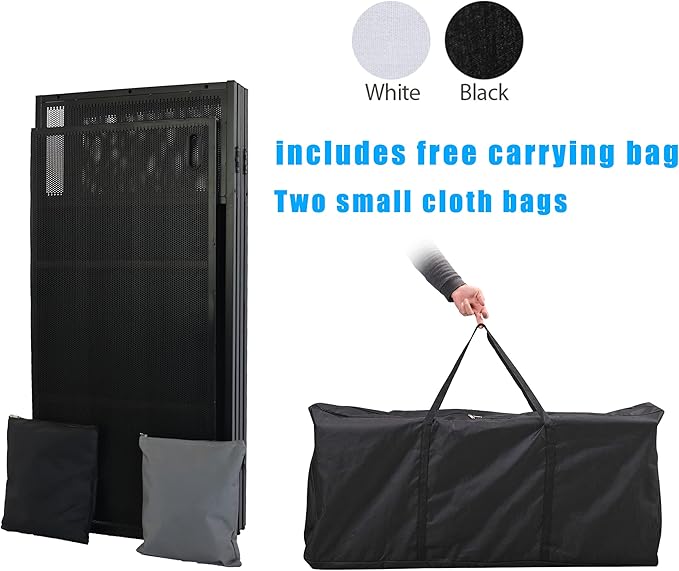 Portable DJ Booth DJ Facade DJ Table Station Two-position Height Adjustable - Image 6