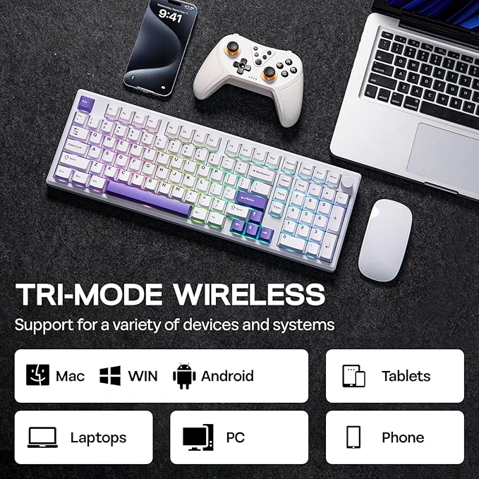 EPOMAKER Galaxy100 QMK/VIA Wireless Mechanical Keyboard - Image 5