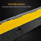 Pyle Ramp-3 Channel Rubber Floor Cord Concealer-Heavy Duty Cable Protector - Image 3
