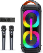 JYX Bluetooth Speaker with 2 Dual 60W 6.5" Subwoofer, PA System with 2 Wireless by JYX