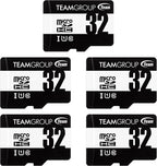 TEAMGROUP Micro 32GB x 5 Pack UHS-I U1 Class 10 SDHC SDXC Read Speed up to by TEAMGROUP