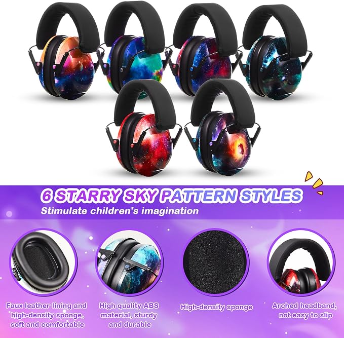 Amylove 12 Pcs Kids Ear Protection Noise Cancelling Headphones Ear Muffs Bulk - Image 3