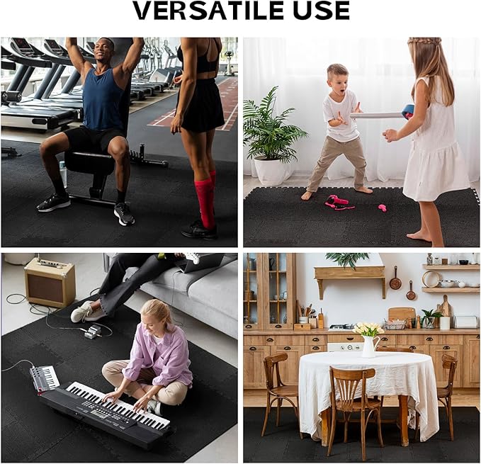 Starfavor Sound Absorbing Interlocking Floor Mats 20 Pcs, 11.8" x 11.8" - Image 7