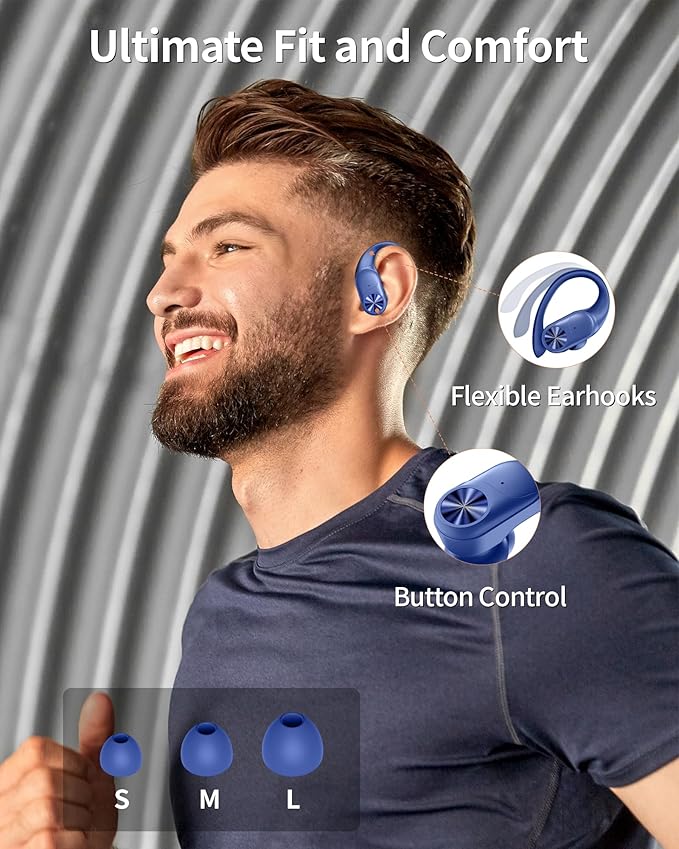 PocBuds Bluetooth Headphones Wireless Earbuds 80hrs Playtime Wireless Charging - Image 6