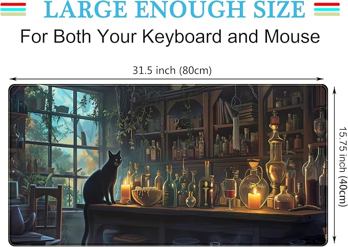 Cute Kawaii Cat Desk Mat XXL Large Gaming Mouse Pad Anime Cats Desk Pad - Image 2