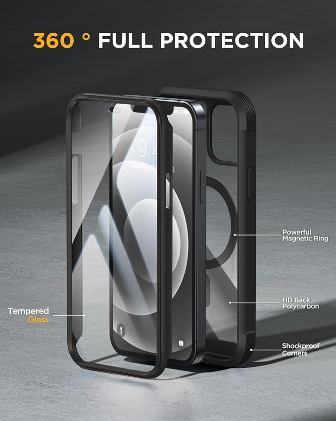 Miracase Magnetic for iPhone 12 mini Case, Drop & Scratch-Resistant, Shockproof - Image 3