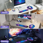 Mouse Pad with Wrist Rest Set, 3-in-1 Wrist Support Mousepad Set, Gaming Mat - Image 7