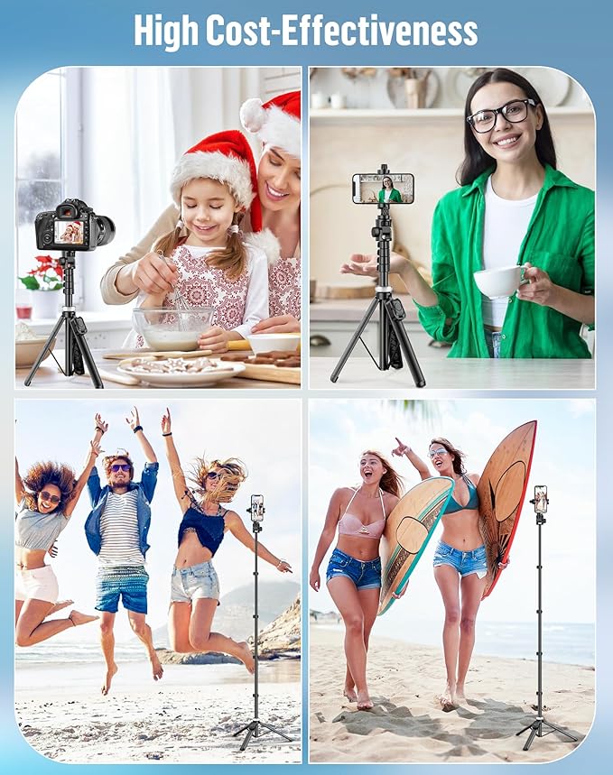 Selfie Stick for iPhone:Selfie Stick Tripod - Image 2