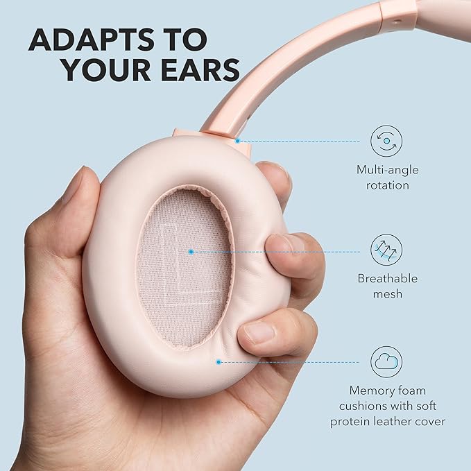 Soundcore Life Q20 Hybrid Active Noise Cancelling Headphones, Wireless Over Ear - Image 4
