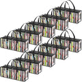 Lifewit DVD Storage Bags 10 Pack, Front Window Zipper Design, Stackable Media by Lifewit