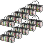 Lifewit DVD Storage Bags 10 Pack, Front Window Zipper Design, Stackable Media by Lifewit