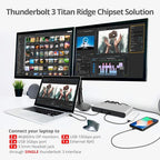 SIIG Thunderbolt 3 or USB C Dual 4K Display Docking Station - Image 4