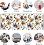 Watercolor Floral Large Mouse Pad, Gaming Keyboard Desk Pad, Extended Mouse Mat - Image 7