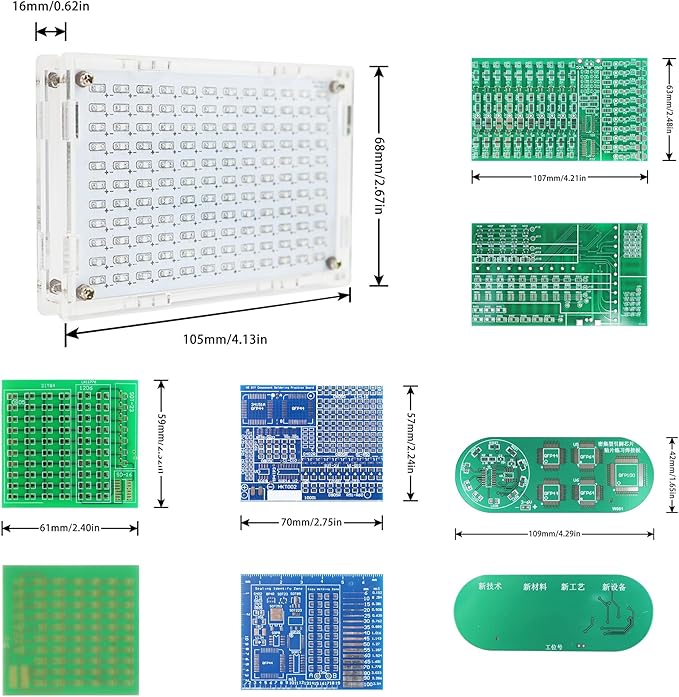 Soldering Practice Kit 5in1 DIY Music Spectrum Senior SMD Two-sided SMT - Image 5