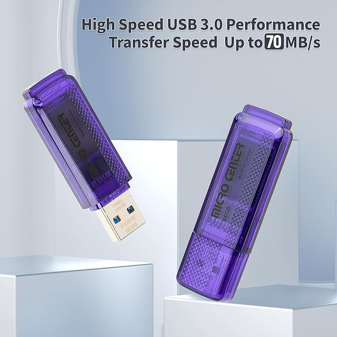INLAND Micro Center Super Speed 64GB 2-Pack Ultra Flash Drive USB 3.0/USB 3.1 - Image 2