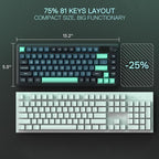 Redragon K724 PRO Wireless Gasket Gaming Keyboard w/Hype Screen & Knob - Image 7