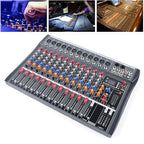 Pro 12 Channels Live Audio Mixer Bluetooth USB DJ Sound Mixing Console - Image 3