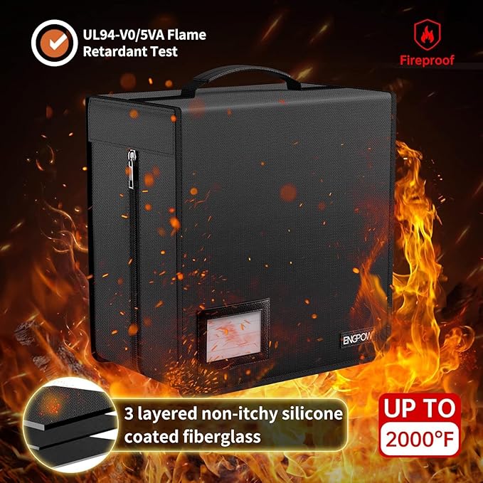ENGPOW Fireproof CD Case, CD/DVD Storage Box, 400 Capacity CD Binder DVD - Image 3