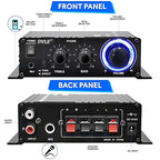 Pyle Home Mini Audio Amplifier - 60W Portable Dual Channel Surround Sound HiFi - Image 2