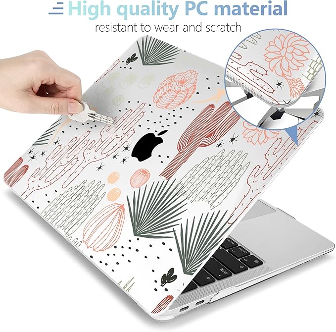 MEEgoodo for MacBook Air 13 inch Case 2021 2020 2019 2018 Released A2337 M1 - Image 3