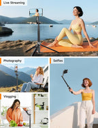 Magnetic Tripod for iPhone, Extendable Cell Phone Stand for Recording Travel - Image 6