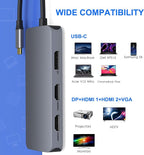 USB C to Dual HDMI Adapter, 7 in 1 USB C Docking Station to Dual HDMI - Image 6