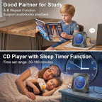 Gueray CD Player Portable Bluetooth Desktop CD Player - Image 4