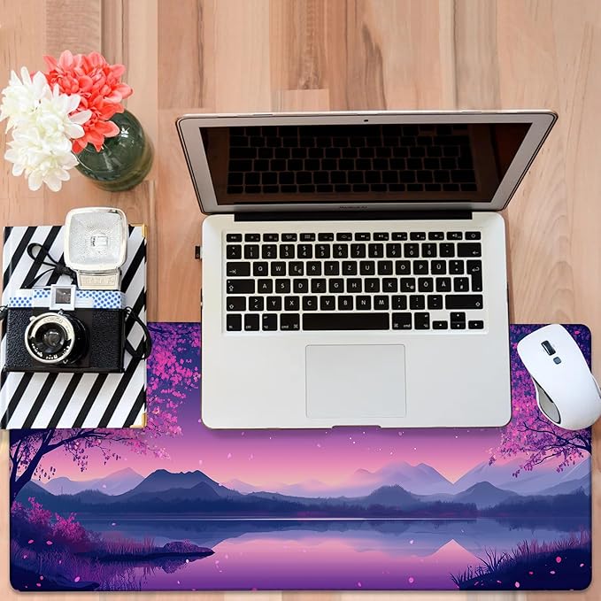 Gaming Desk Pad Large Extra Length Starry Sky Full Moon Mouse Pad Keyboard - Image 6