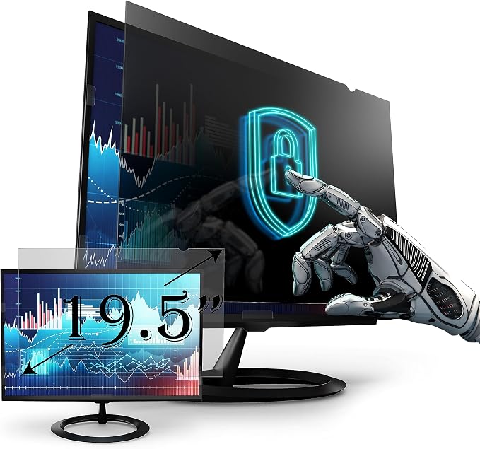 Premium Privacy Screen Filter for 19.5 Inches Desktop Computer Monitor. Screen by EZProScreenProtector
