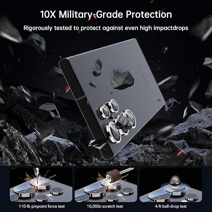 For Samsung Galaxy S25 Ultra Camera Lens Protector, Individual Lens Protector - Image 4