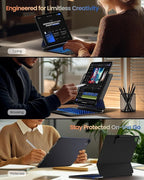 typecase Edge+ Keyboard Case for 2024 iPad Pro 13-inch, Portrait & Typing Modes - Image 3