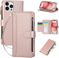 Compatible with iPhone 12 Pro Max Wallet Phone Case-PU Leather Magnetic Flip by KYFSJPT