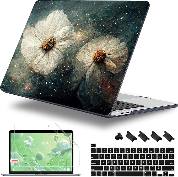Case for MacBook Pro 13 inch with/Without Touch Bar, Hard Shell + Keyboard by WelcomeViseNewitems