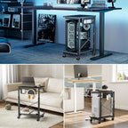 ARES WING Height Adjustable Computer Tower Stand, 2-Tier PC Tower Stand - Image 8