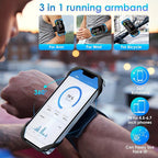 Cikyner Running Armband, 3 in 1 Running Phone Holder Sports Armband Bicycle - Image 3