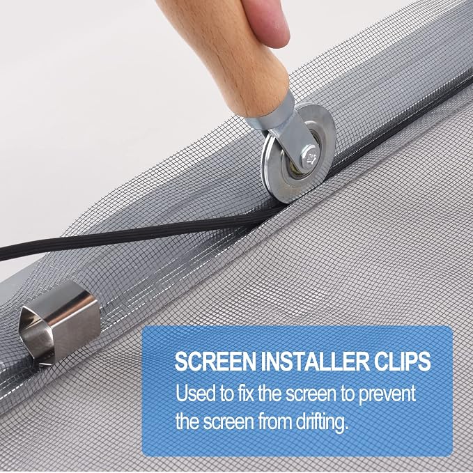 BAYTORY Upgrade Window Screen Repair Kit, Steel/Nylon Roller Tool - Image 8