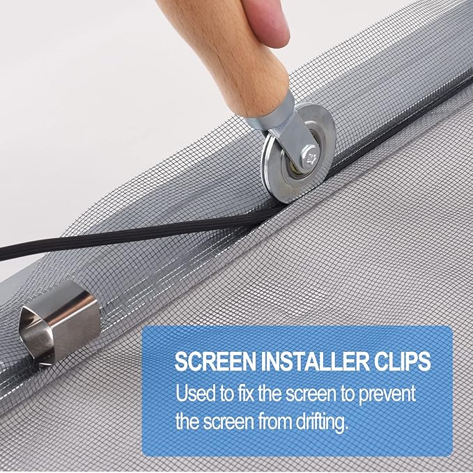 BAYTORY Upgrade Window Screen Repair Kit, Steel/Nylon Roller Tool - Image 6