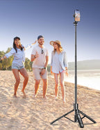 Aluminum 71" Phone Tripod with Remote, Extendable & Compatible with iPhone - Image 8