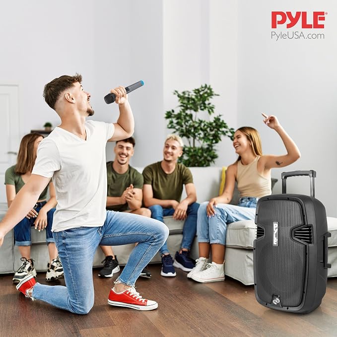 Pyle Wireless Portable PA Speaker, 1000W Bluetooth Loudspeaker, 12” Subwoofer - Image 7