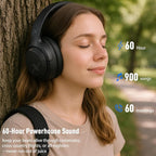 Riwbox Hybrid Active Noise Cancelling Headphones, Wireless Bluetooth Headset - Image 5