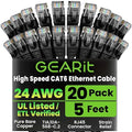 GearIT Cat 6 Ethernet Cable Pack by GEARit